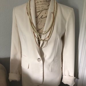 Express White Ivory Blazer